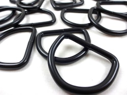 S251 D-ring svart 40 mm (10/20 st)