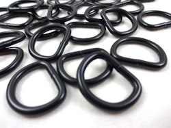 S251 D-ring svart 16 mm (10/50 st)