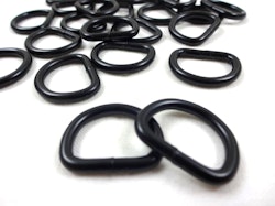 S251 D-ring svart 16 mm (10/50 st)