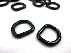S251 D-ring svart 13 mm (10/50 st)