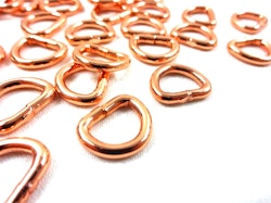 S251 D-ring 10 mm roséguld (10/50 st)