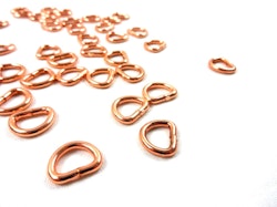 S251 D-ring 10 mm roséguld (10/50 st)