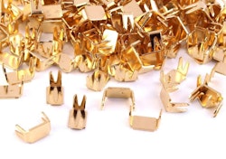 D151 Blixtlås Bottenstopp 5 mm guld (10-200 g)