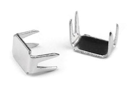 D151 Blixtlås Bottenstopp 3 mm nickel (10-100 g)