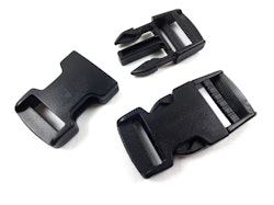 S488 Klickspänne 25 mm svart (50 st)