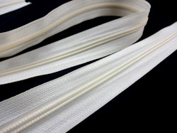 D202 Blixtlås metervara 5 mm vintervit (25 m)