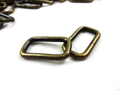 S530 Rektangel 20 mm antikguld (10/100 st)