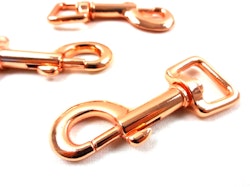 S548 Karbinhake 17 mm roséguld (10 st)