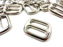 S611 Spännare metall 20 mm nickel (2/10/50 st)