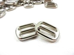 S611 Spännare metall 16 mm nickel (10/50 st)