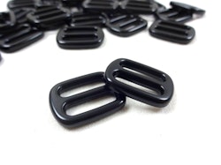 S611 Spännare metall 16 mm svart (10/50 st)