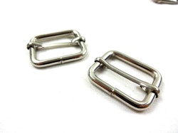 S612 Rörlig spännare metall 25 mm nickel (10/50 st)