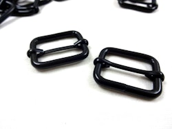 S612 Rörlig spännare metall 25 mm svart (10/50 st)