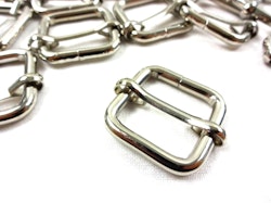 S612 Rörlig spännare metall 20 mm nickel (10/50 st)