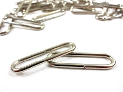 S663 Rundad rektangel 38 mm silver (10-pack)
