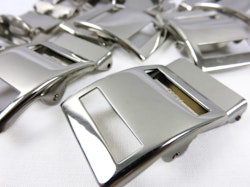 S145 Militärspänne 25 mm silver (2:a sort)(10 st)