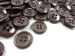 K039 Knapp 15 mm brun