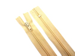 D106 Blixtlås 12 cm 4 mm spiral ej delbar ljusbeige