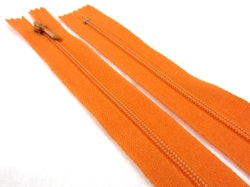 D108 Blixtlås 15 cm 4 mm spiral ej delbar orange