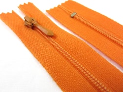 D108 Blixtlås 15 cm 4 mm spiral ej delbar orange