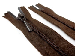D105 Blixtlås 15 cm Opti 4 mm spiral ej delbar brun