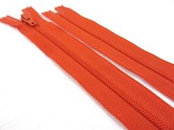 D072 Blixtlås 18 cm Opti 4 mm spiral ej delbar mörkorange