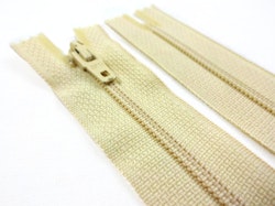 D072 Blixtlås 18 cm Opti 4 mm spiral ej delbar ljusbeige