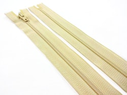 D072 Blixtlås 18 cm Opti 4 mm spiral ej delbar ljusbeige