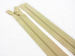 D072 Blixtlås 18 cm Opti 4 mm spiral ej delbar ljusbeige