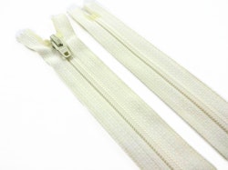 D072 Blixtlås 18 cm Opti 4 mm spiral ej delbar ljusbeige