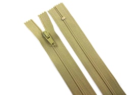 D103 Blixtlås 18 cm 4 mm spiral ej delbar beige