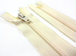 D072 Blixtlås 18 cm Opti 4 mm spiral ej delbar ljusbeige