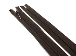 D105 Blixtlås 22 cm Opti 4 mm spiral ej delbar brun