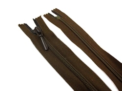 D105 Blixtlås 50 cm Opti 4 mm spiral ej delbar brun