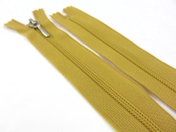 D105 Blixtlås 70 cm Opti 4 mm spiral ej delbar gul