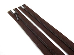 D105 Blixtlås 60 cm Opti 4 mm spiral ej delbar brun