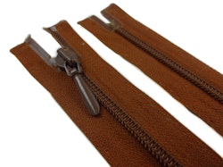 D105 Blixtlås 60 cm Opti 4 mm spiral ej delbar brun
