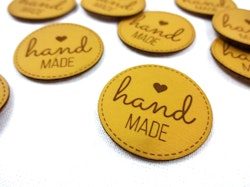 S671 Märke eko-läder Handmade brun (10 st)