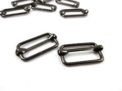 S646 Rörlig spännare metall 25 mm svart nickel (10/100 st)