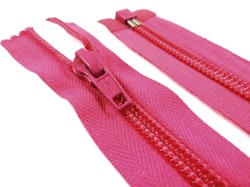 D135 Opti Blixtlås 32 cm spiral delbar 6 mm cerise