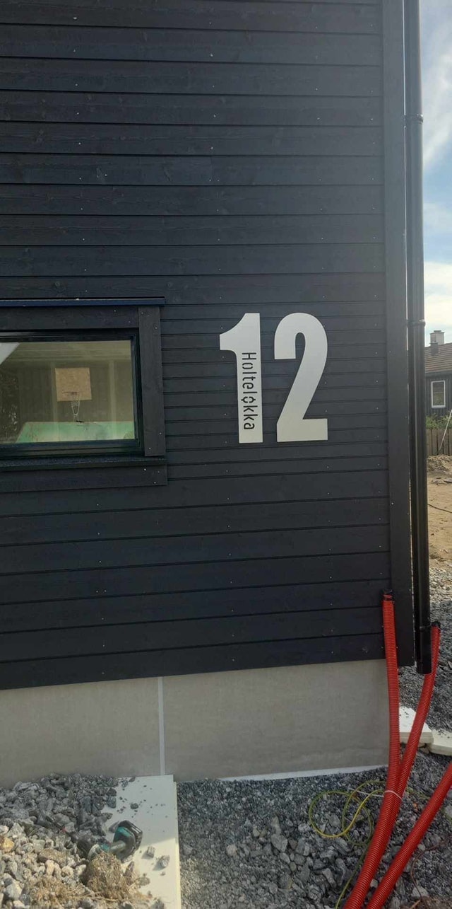 Hustall børstet stål med eller uten adresse