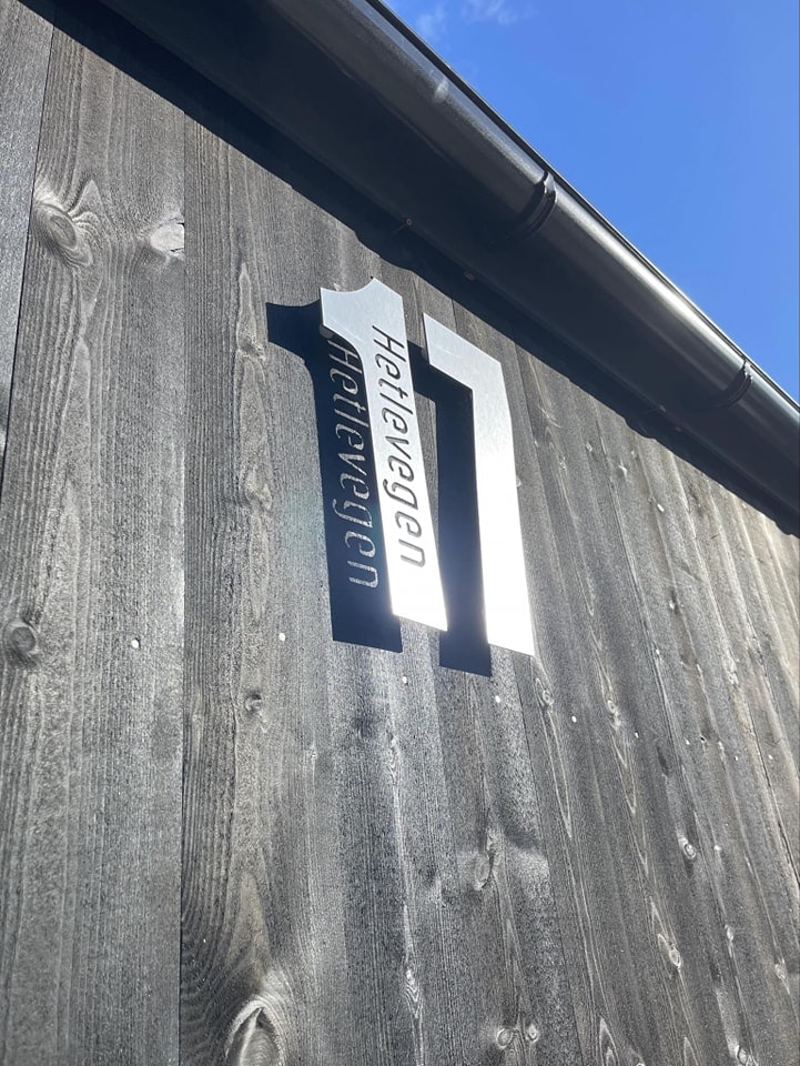 Hustall børstet stål med eller uten adresse