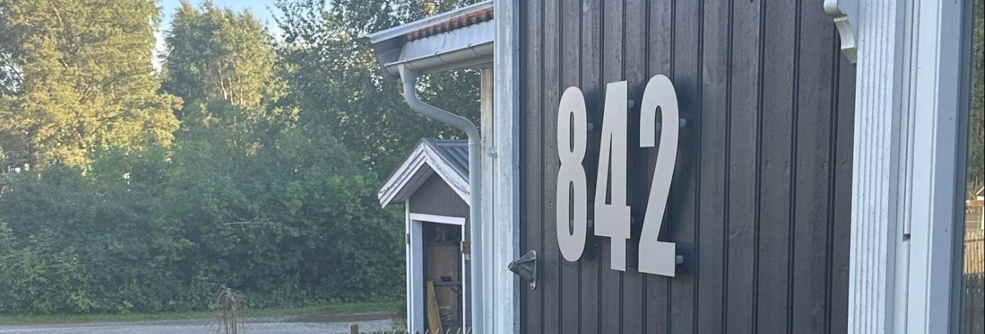 Hustall børstet stål med eller uten adresse