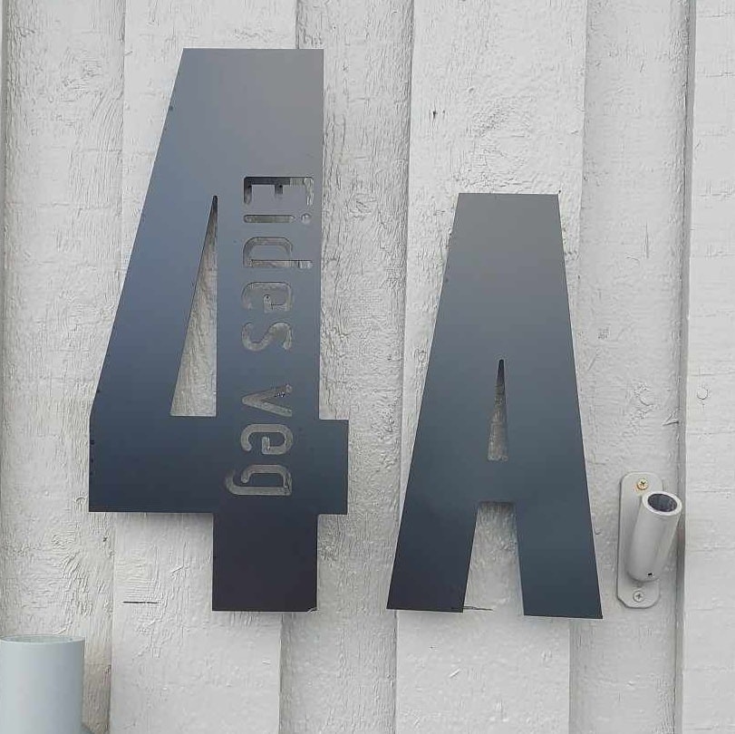 Hustall matt sort med eller uten adresse