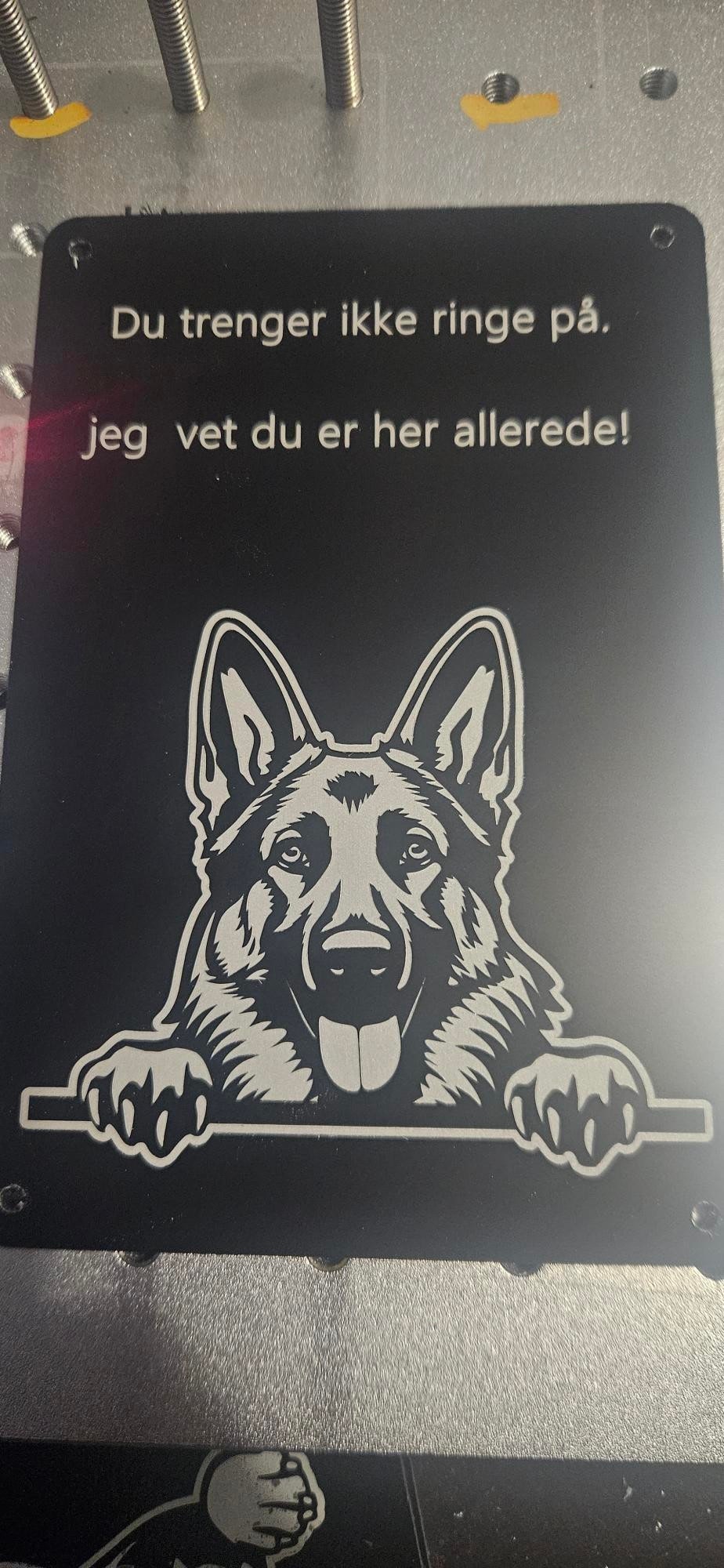 Shäfer dørskilt