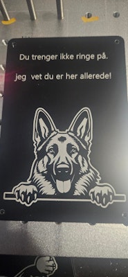 Shäfer dørskilt