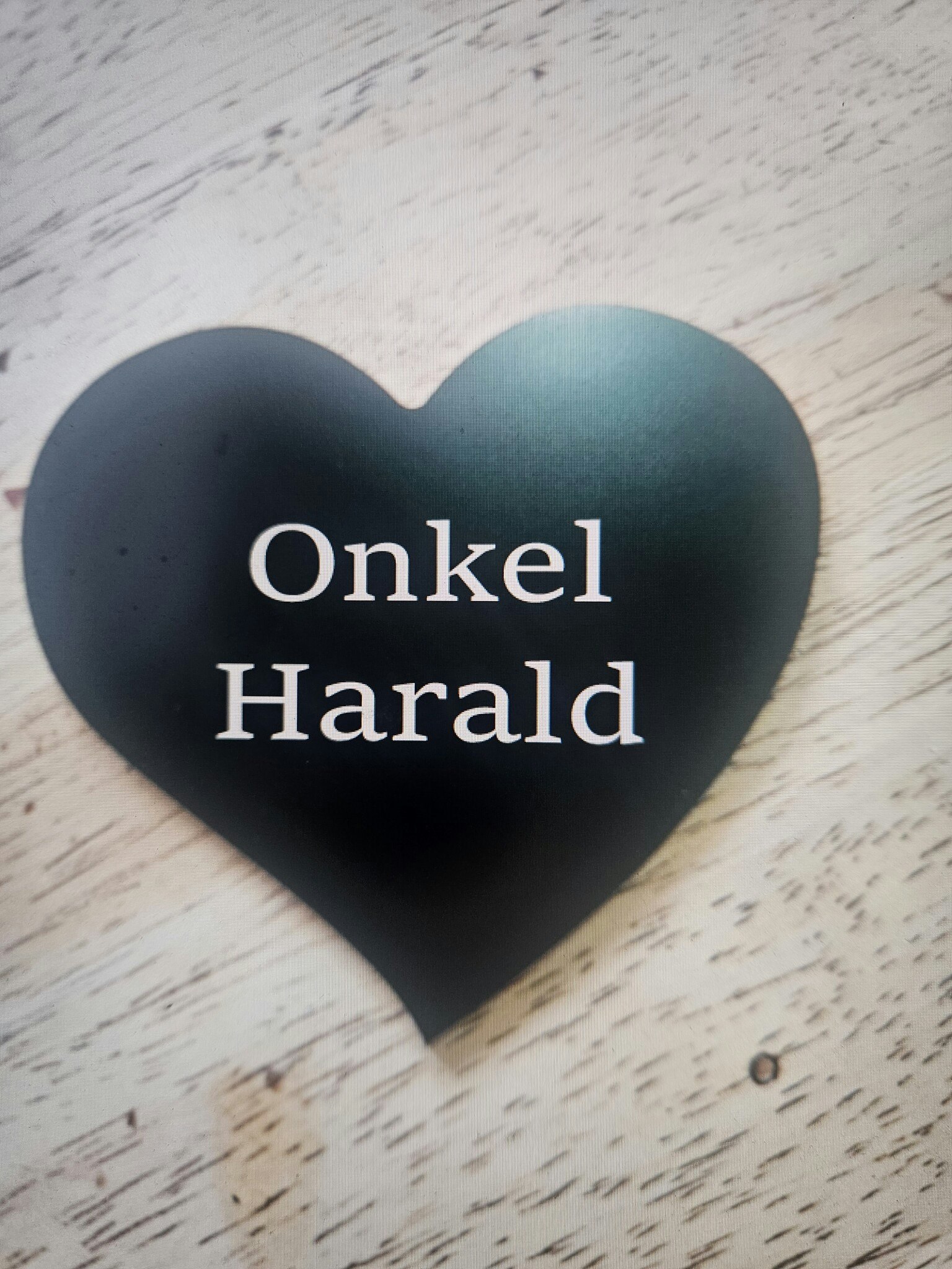 Bordkort i hjerteform