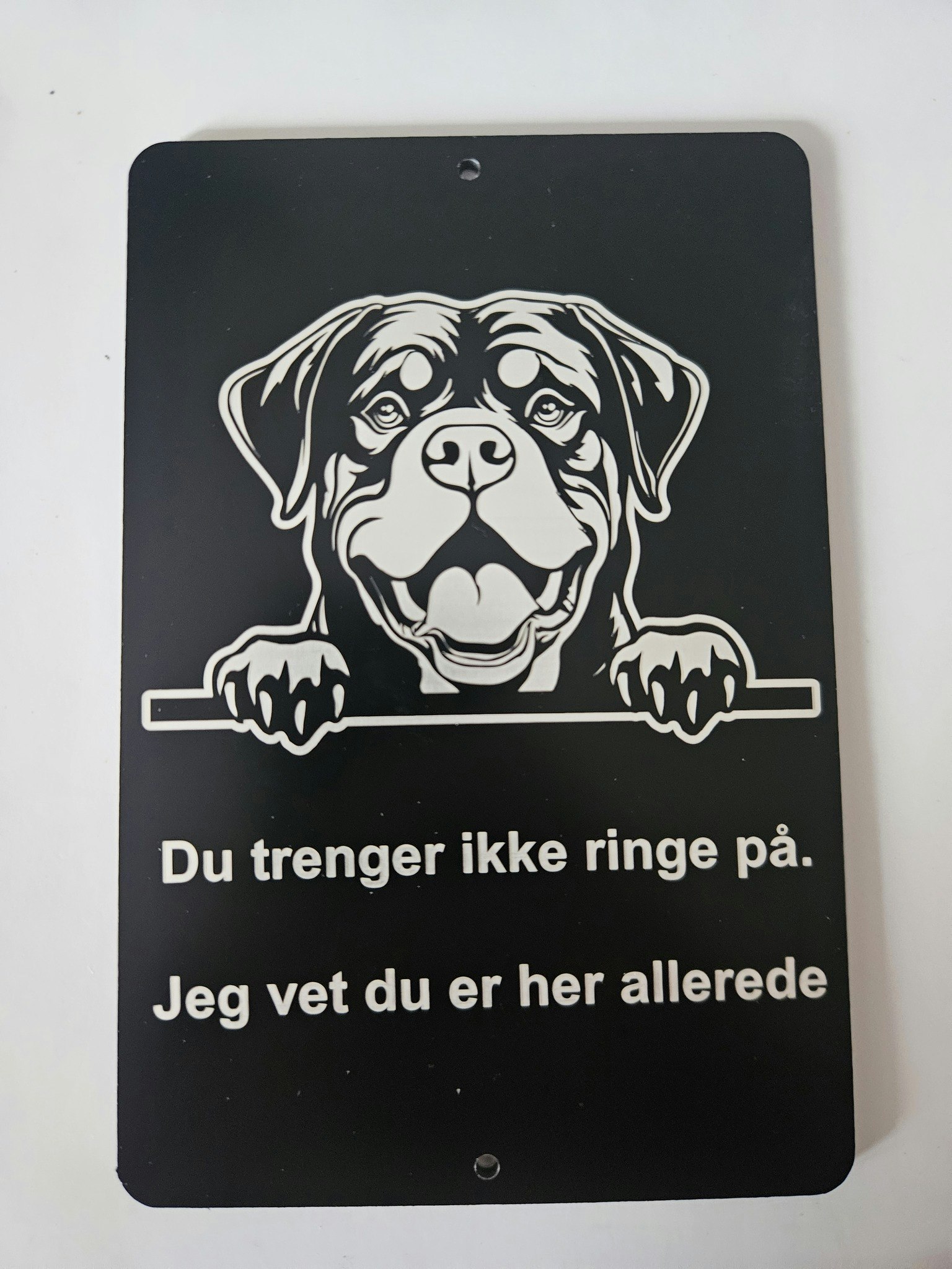 Rottweiler  dørskilt