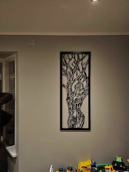 Veggpanel abstrakt dame