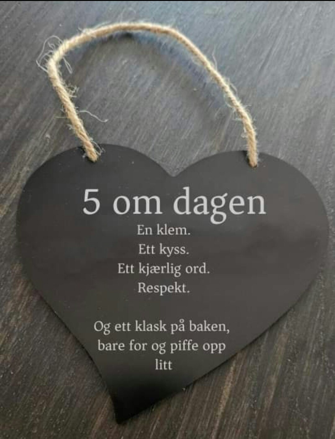 5 om dagen